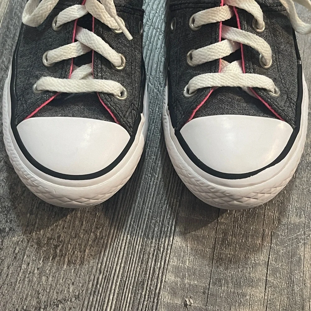 Girls Converse Kids Sneakers Black Pink Gray